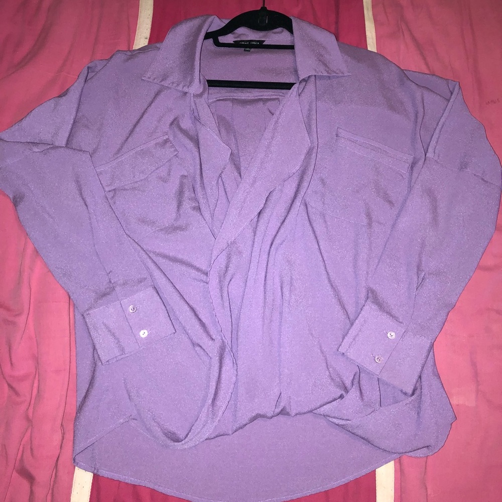 Purple Naked Zebra Blouse